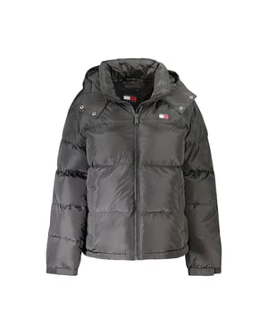 Tommy Hilfiger Zwart Polyester Damesjas met Afneembare Kap