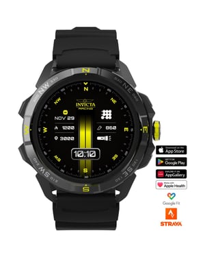 Invicta I-Tech - Racing Limited Edition ITECH-011 Herenhorloge - Smartwatch Uurwerk - Roestvrij Staal met Zwart Wijzerplaat - 47 mm