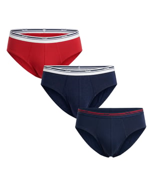 Pakket van 3 Heren Katoenen Boxershorts Klassieke Kleuren D309BB