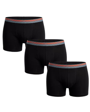 Pakket van 3 herenboxers van katoen in kleuren D306XP