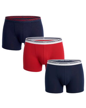 Pakket 3 Heren Boxers Katoen Kleuren D306XP