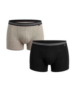Verpakking van 2 Heren Elastische Katoenen Boxers D6578