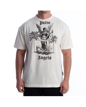 Heren T-shirt met Korte Mouwen en Print PMAA072F23JER0030110