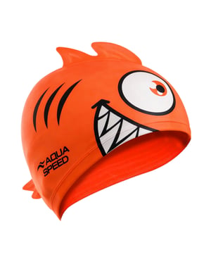 Jongens Meisjes Piranha Patroon Zwemcap | Silicoon 3D Print Gemakkelijk Passende Zwemcap