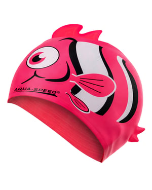 Jongens Nemo Patroon Zwemmuts | Siliconen 3D Print Gemakkelijke Pasvorm Zwemmuts voor Kinderen
