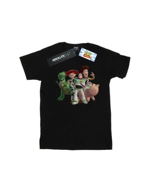 Disney Heren Toy Story 4 Groep T-Shirt (Zwart)