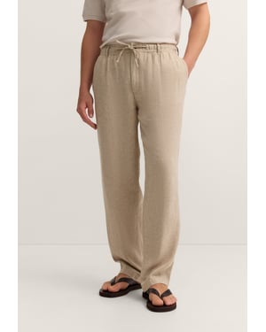 Bugatti Herren Chino regular fit van linnen-katoen