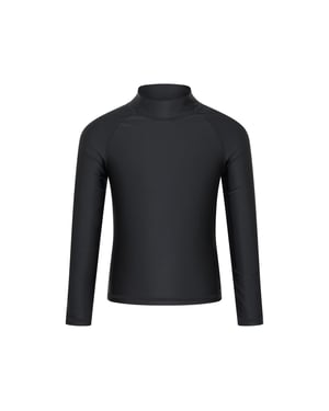 Mountain Warehouse Rash Top met lange mouwen voor kinderen/Kinderen (Jet Zwart)