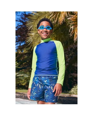 Mountain Warehouse Rash Top met lange mouwen voor kinderen/Kinderen (Groen)