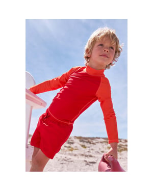 Mountain Warehouse Rash Top met lange mouwen voor kinderen/Kinderen (Donkerrood)