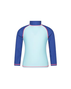 Mountain Warehouse Rash Top met lange mouwen voor kinderen/Kinderen (Lichtblauw)
