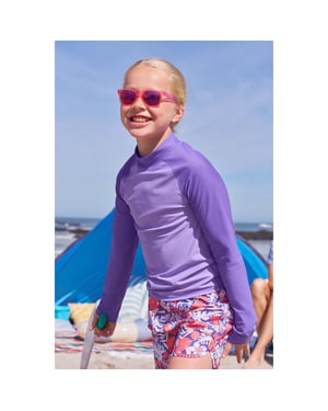 Mountain Warehouse Rash Top met lange mouwen voor kinderen/Kinderen (Lichtpaars)