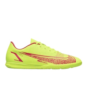 Nike Heren Mercurial Vapour 14 Club zaalvoetbalschoenen (Volt/helder karmozijnrood)