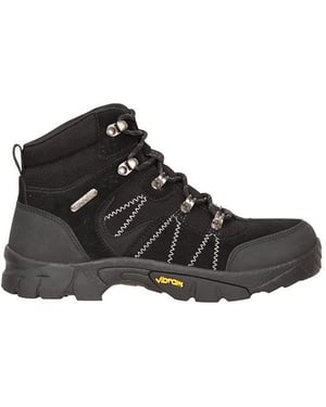 Mountain Warehouse Edinburgh Waterdichte Suède Wandelschoenen voor Kinderen/Kinderen (Zwart)