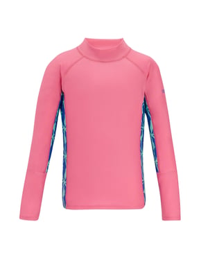 Regatta Kinder/Kids Hoku II Gebloemd Zwemtopje (Roze limonade/sonimblauw)