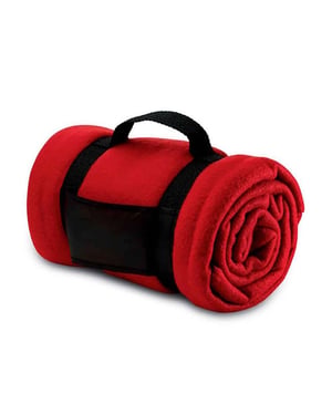 SOLS Stavenger Plaid Deken van Fleece (Rood)