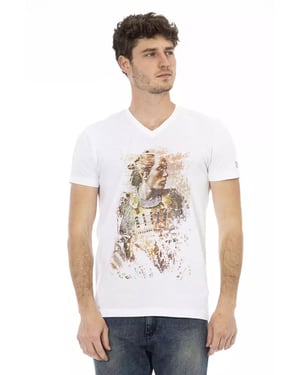 Trussardi Action Witte Katoenen T-Shirt