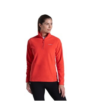 Craghoppers Dames/Dames Miska VI Half Zip Fleece (Rode Dageraad)