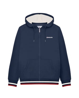 Lambretta Heren Full Zip Hoodie (Marine/Jetstream/Rood)