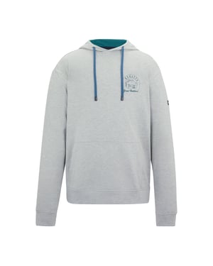 Regatta Heren Cline Back Print Hoodie (Grijs Marl/Mediterranea)