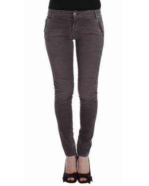 Ermanno Scervino Grijze Slim Jeans Denim Broek Skinny Leg Stretch