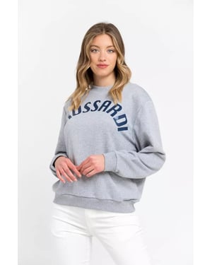 Trussardi Grijze Katoenen Dames Sweater