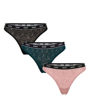 Verpakking van 3 Vrouwen Kant Tangas met Logo 50535265