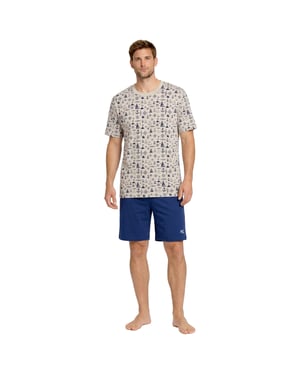Heren Zomer Katoenen Korte Pyjama's KL30000