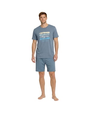 Heren Zomer Katoenen Korte Pyjama's KL30000