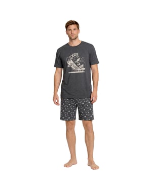 Heren Zomerse Katoenen Korte Pyjama's KL30000