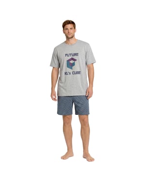 Heren Katoenen Zomer Korte Pyjama's KL30000