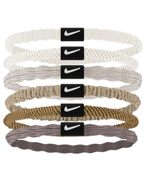 Nike Flex Haarband (Set van 6) (Wit/Grijs/Bruin/Beige)
