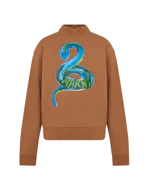 Piton Logo Geborstelde Biologische Sweatshirt