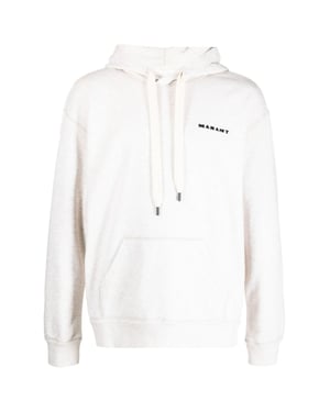 Hoodie met geborduurd Marcello-logo