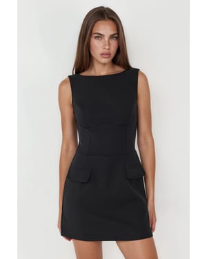 Klepzak Mini-jurk met Ingebouwde Shorts