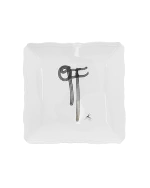 Off-White x Ginori 1735 Dienblad Wit Vierkant Dienblad Bord