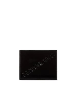 Creditcardhouder met diagonaal logo