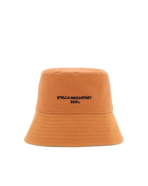 Eco katoenen bucket hat met logo
