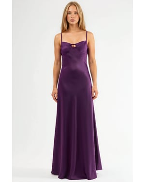 Cut-Out Gedetailleerde Maxi Jurk
