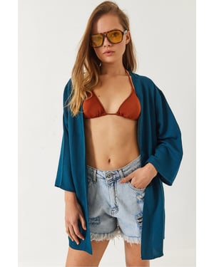 Viscose Linnen Blend Kimono