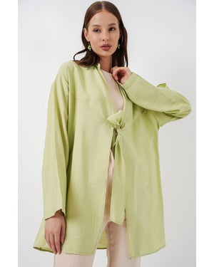 Kimono met Lange Mouwen en Strikdetail