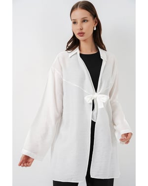 Kimonojasje met Lange Mouwen en Strikdetail