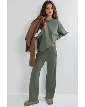 Modal Touch Regular Fit Sweatshirt en Broek Set