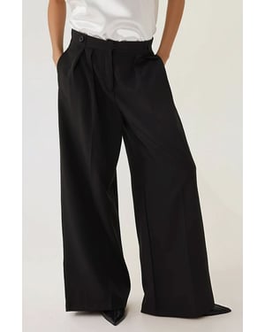 Hoge Taille Plisse Palazzo Broek