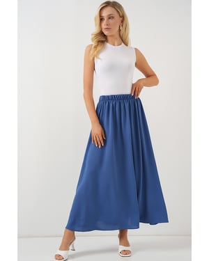 Maxi Rok met Elastische Taille
