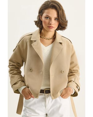 Overmaatse Trenchcoat met Striksluiting
