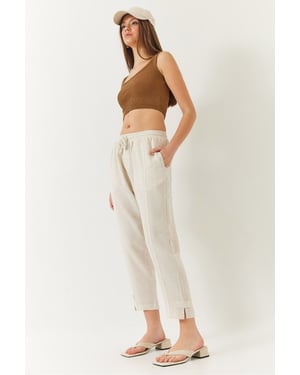 Regular Fit Joggingbroek met Elastische Taille en Zakken
