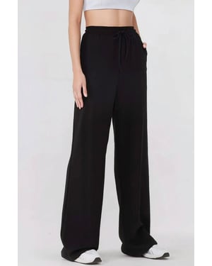 Brede Been Elastische Taille Trainingsbroek