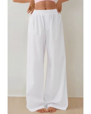 Hoge taille relaxte loungebroek