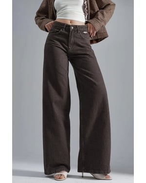 90's Hoge Taille Wijde Pijpen Denim Jeans